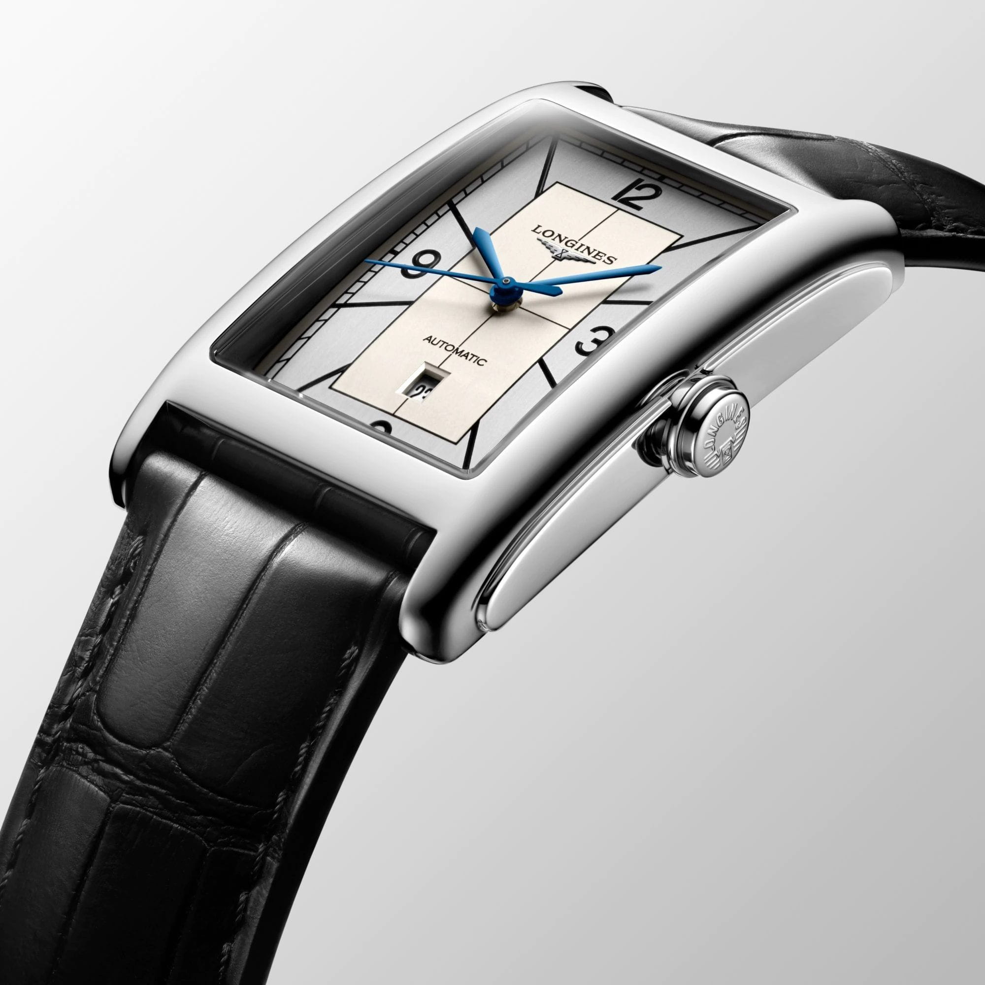Longines Longines DolceVita L5.757.4.73.0, dolcevita швейцария женские часы на браслете кожаный боковой вид